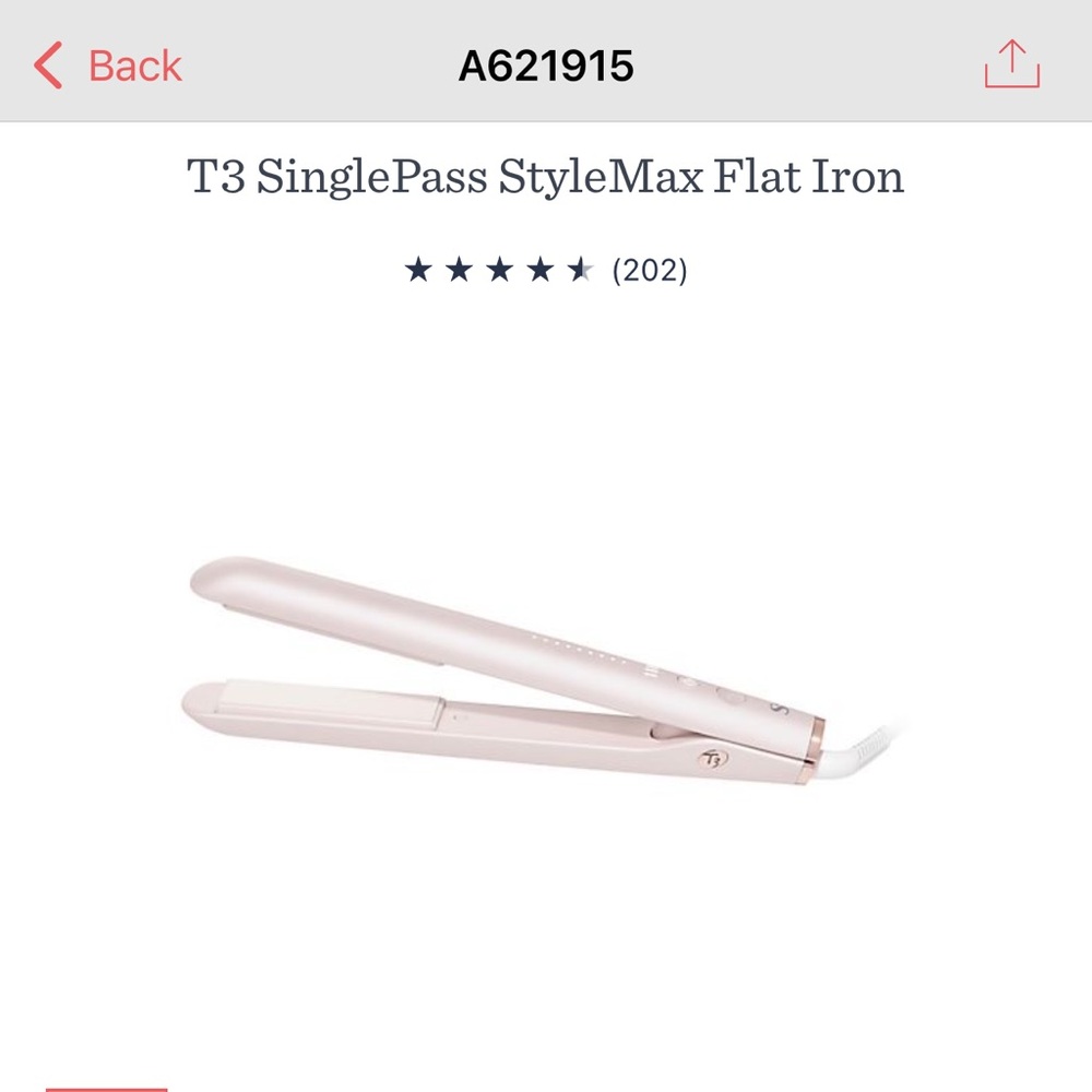 T3 StyleMax Pink Hair Straightener